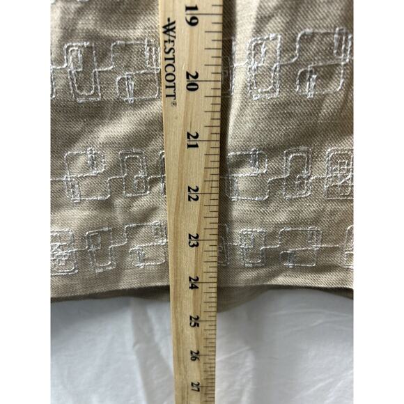 Nic & Zoe Womens Sz 8 Skirt A Line Zip Double Take Linen Blend Pockets Gorpcore - Picture 7 of 10